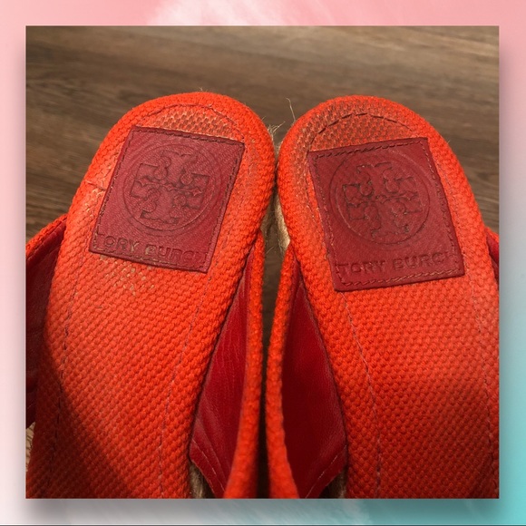 Tory Burch | Kristen Espadrille Wedge Sandal Sz 7 - Picture 6 of 9